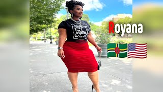 Royana Jnocharles😍Jawdropping Thicc N Curvy Caribbean Plus Size Fashion Model Biography Wiki Facts [upl. by Akerboom]