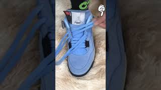 How to Bar Lace Jordan 4s New Shoelace Tutorial [upl. by Amitaf]