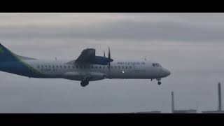 Aer Lingus ATR 72 600 arrival at Liverpool Airport [upl. by Ikceb]