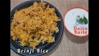 How to make Brinji No Vegetable Rice  Tasty Brinji  quick brinji rice  Brinji recipe in Tamil [upl. by Ellevehc]