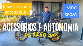 GS 1250 ADV ACESSÓRIOS E AUTONOMIA ZERADA [upl. by Enahsal]