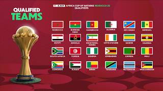 TOUS LES PAYS QUALIFIÉS POUR LA CAN 2025 [upl. by Anasus]