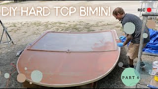 HOW TO BUILD A FIBREGLASS DODGER HARD TOP BIMINI DIY  MICROBALLOONS FAIRING  PART 6  EP 97 [upl. by Oyek720]