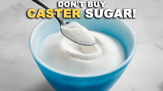 How to Make Caster Sugar in 1 Minute  Superfine Sugar [upl. by Elaina295]