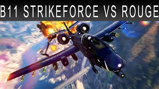 GTA 5 ONLINE B11 STRIKEFORCE VS ROGUE DOGFIGHT F4D [upl. by Immot]