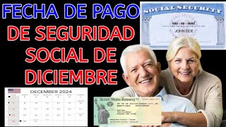 Cheques del Seguro Social actualización de la fecha del cronograma de pago de diciembre de 2024 [upl. by Carlile]