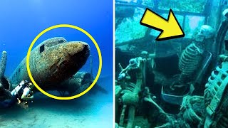 Divers Spot Sunken Plane In The Ocean  They Turn Pale After Swimming Inside [upl. by Norman]