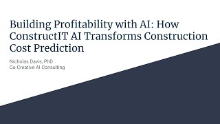 Building Profitability with AI How ConstructIT AI Transforms Construction Cost Prediction [upl. by Adniled120]