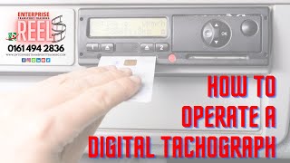 How To Operate A Digital Tachograph Manual Entries [upl. by Attenyt100]