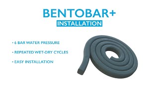 BeSealed BENTOBAR bentonite waterstop for sealing construction joints [upl. by Ellan]