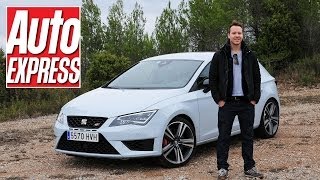 Seat Leon Cupra 2014 review  Auto Express [upl. by Elconin287]