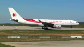 A330200 Air Algérie 7TVJY line up take off at Lyon St Exupéry ATC inc [upl. by Mcclelland632]