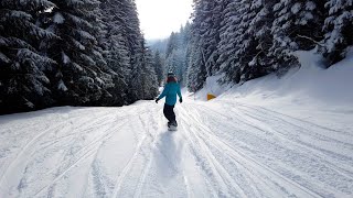 Tall Abfahrt im Golm  Montafon [upl. by Ellenehs]