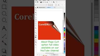 CorelDRAW 2022 Tutorial Create Realistic Page Curl Effects  how to make curl page in coreldraw [upl. by Trinatte]