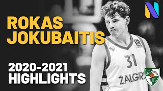 Rokas Jokubaitis Žalgiris Kaunas 20202021 Highlights  Lithuanian Basketball League [upl. by Leirad]