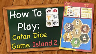 How to play Catan Dice  Island 2 [upl. by Anitsyrc207]