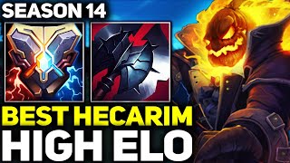 RANK 1 BEST HECARIM DOMINATING HIGH ELO IN SEASON 14  League of Legends [upl. by Burger]