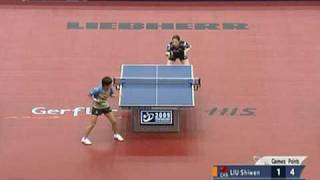 Liu Shiwen vs Mikie Tasei 2009 WTTC [upl. by Mascia622]