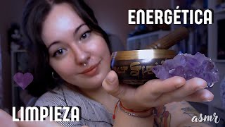 ASMR  Limpieza energética profunda 🌙🩶  Susurros cuenco diapasón [upl. by Yelrac]