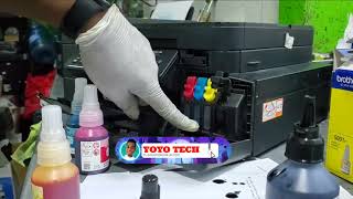 Cargar la tinta CORRECTAMENTE impresora BROTHER MFC 810W [upl. by Yaner]