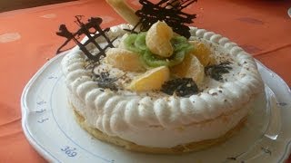 Recette dentremet au fromage blanc  orange et kiwi [upl. by Calvina]