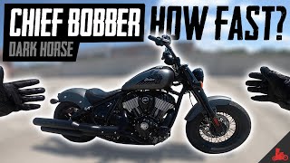 How FAST is an Indian Chief Bobber Dark Horse [upl. by Candy214]