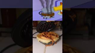 Homer Simpson’s Moon Waffles The Ultimate Snack 🍩🧇 shorts simpsons cooking [upl. by Yong]