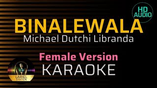 BINALEWALA  KARAOKE  Female Key [upl. by Cirederf]