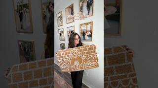 DIY Gingerbread House Doormat 🎄 easy amp cheap christmas diy holidaycrafts gingerbreadhouse [upl. by Janine374]