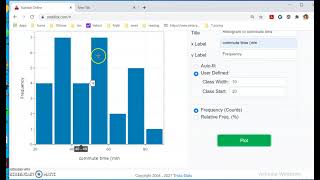 Graph Histogram by Statdisk [upl. by Pavia31]