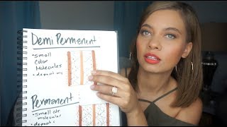 TYPES OF HAIR COLOR PERMANENT SEMIDEMI WHAT DOES IT ALL MEAN  Brittney Gray [upl. by Rochester]