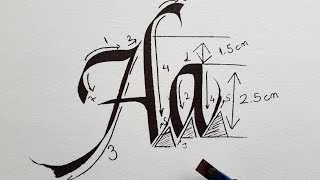 Italic Calligraphy For Beginners 1 Aa [upl. by Sevein20]