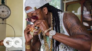 2 Chainz Eats a 295 Burger  Most Expensivest Sht  GQ [upl. by Bradley401]