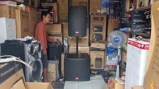 Baretone Max15RC GAbung Subwoofer Aktif Baretone SW18 Sangat cocok buat Electone Gleerity [upl. by Jehu]