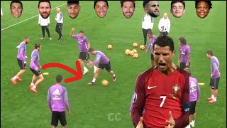 Ronaldo vs Neymar vs Messi vs Gavi vs Ronaldinho nutmeg football nutmeg [upl. by Yntrok]