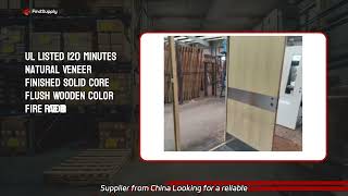 Intertek Standard 204560 Minutes Fire Rated Wood Door with Whi Certificate  Manufacturer amp Suppli [upl. by Avika]