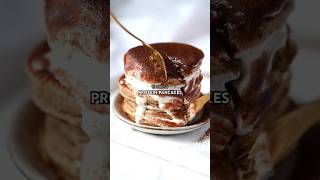 Tiramisù for breakfast Recipe in comments healthybreakfast highprotein pancakes fitfood [upl. by Sabir]