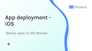 Application deployment for iOS devices [upl. by Anez]