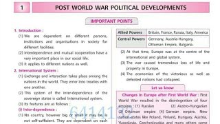 Class 9th Political Science Chapter 1 Post World War Political Development Navneet Digest MSBSE [upl. by Markowitz706]