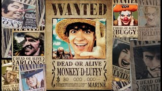 One Piece Netflix Live Action Wanted Posters  Japanese Dub [upl. by Chainey]