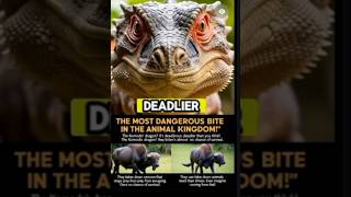 This Animal’s Bite Can Melt Bones 🦎💀 AnimalFacts KomodoDragon Wildlife DeadlyAnimals [upl. by Ssew]