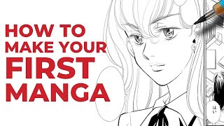 😳 How to Make your FIRST Manga  Beginner Mangaka Tutorial [upl. by Idhem442]