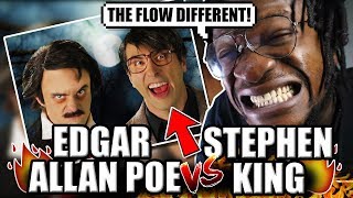 Stephen King vs Edgar Allan Poe Epic Rap Battles of History REACTION [upl. by Tlihcox518]