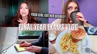 MY FINAL YEAR EXAM WEEK FINALLY FINISHING MY DEGREE  UNI VLOG [upl. by Shamma815]