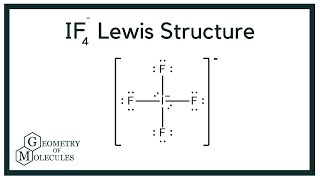 IF4 Lewis Structure Iodine Tetrafluoride [upl. by Nomyaw]