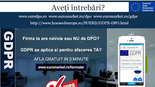 🎓 Informatii despre GDPR si DPO explicat pe intelesul tuturor [upl. by Eustashe]