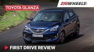 Toyota Glanza MildHybrid  Road Test Review  ZigWheelscom [upl. by Yrocej]