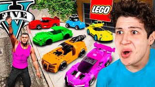 ROBANDO COCHES de LEGO en GTA 5 [upl. by Senilec]