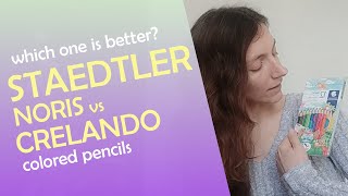 Staedtler Noris vs Crelando Colored Pencils [upl. by Kippar428]