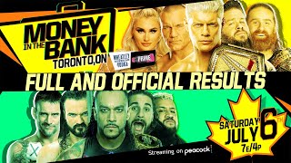 Full WWE Money in the Bank 2024 Results [upl. by Kurtzman]